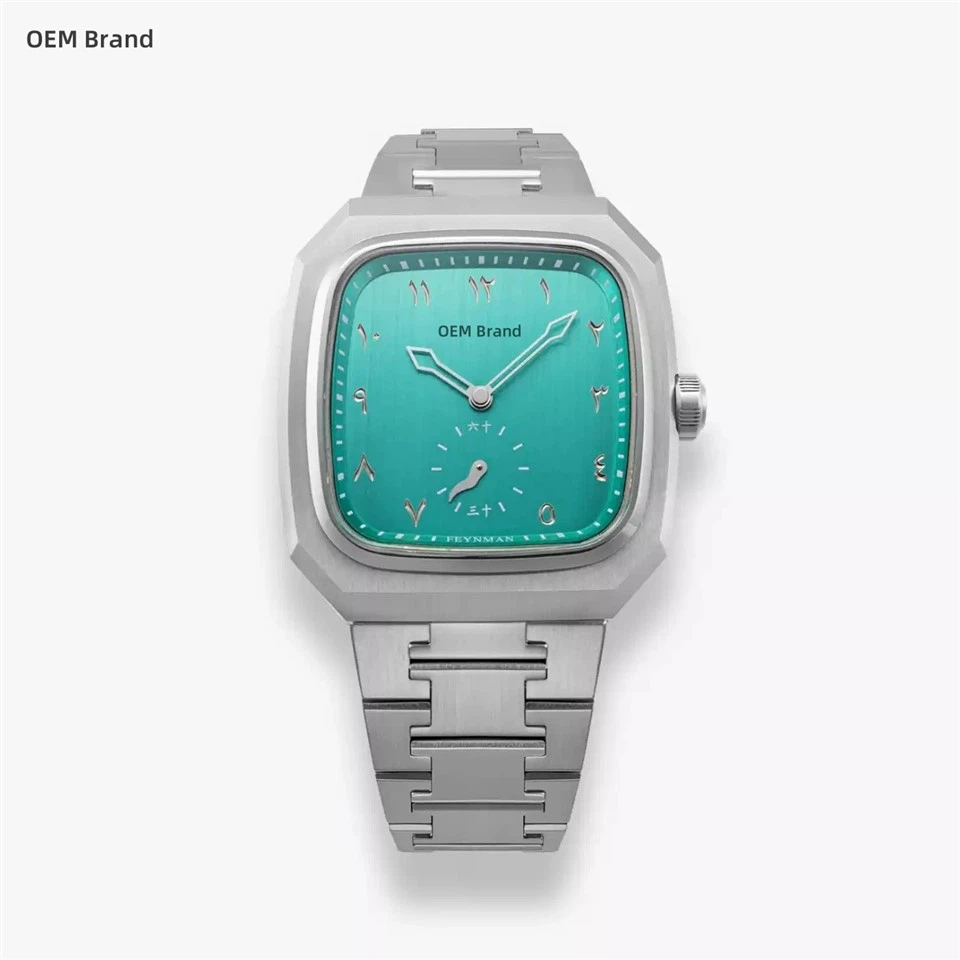 عربی ہندسوں ڈائل اسکوائر ایٹا 7001 مردوں کی کسٹم گھڑیاں