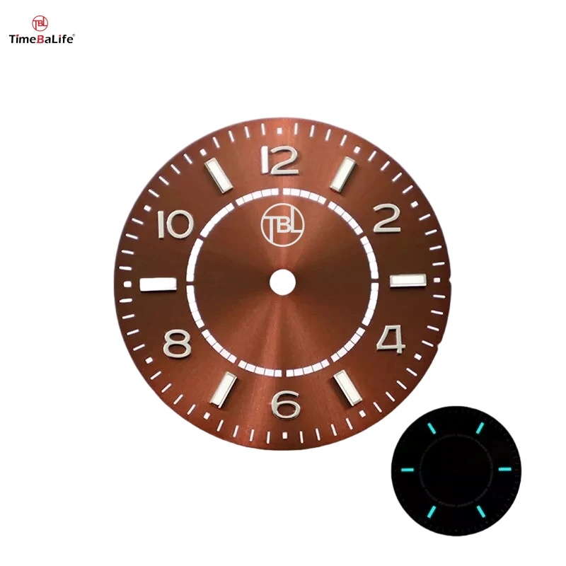 Custom Luxury Green Sunburst Dial With Super Luminous