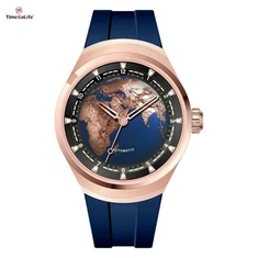 فلوروربر کے پٹا کے ساتھ او ڈی ایم آوارہ ارتھ مکینیکل گھڑی